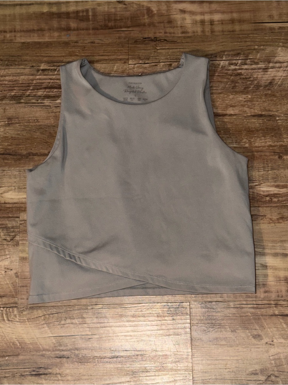 Primark Light Gray Cropped Tank Top